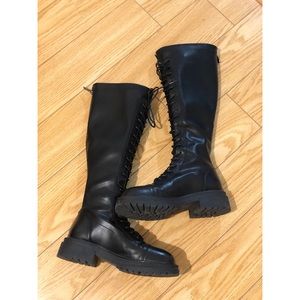 Newbella Vegan Leather Riding Boots